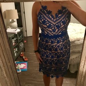 Adelyn Rae Blue lace dress